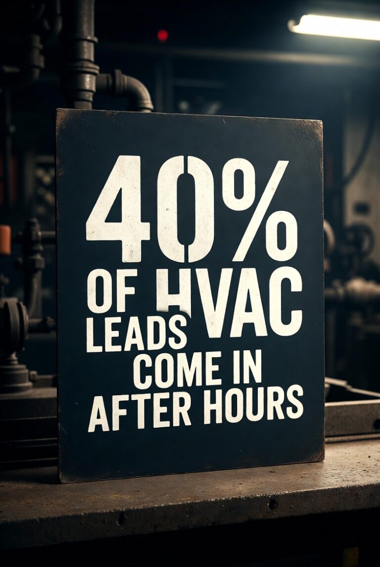 40% of HVAC Leads Come In After Hours.