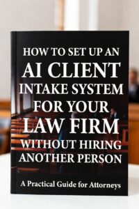 HOW TO PERSONALLY SET UP AN AI CLIENT INTAKE SYSTEM FOR YOUR LAW FIRM